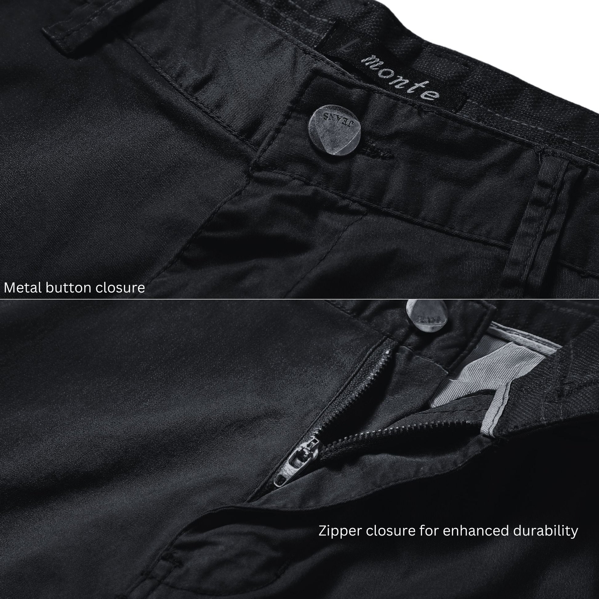 L'MONTE Men's Imported Cotton Black Casual Shorts My Store
