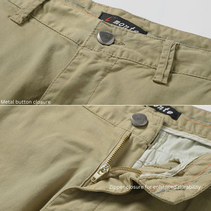 L'MONTE Men's Imported Cotton Khaki Casual Shorts My Store