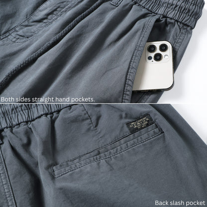 L'MONTE Imported Men's  Grey Cotton Cargo Shorts My Store
