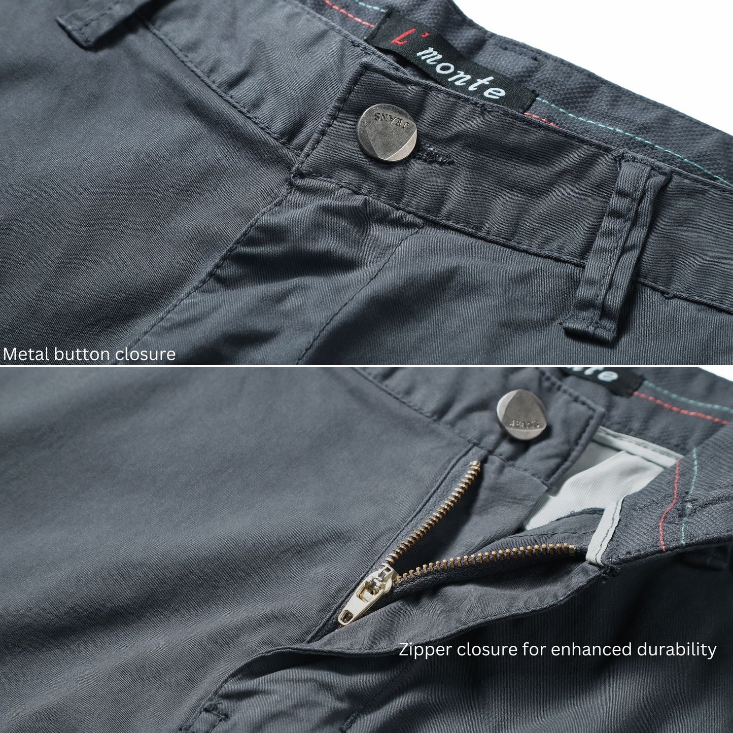 L'MONTE Men's Imported Cotton Grey Casual Shorts My Store
