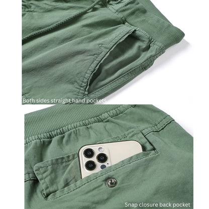 L'MONTE Imported Men's Cotton Green Cargo Shorts Lmonte International
