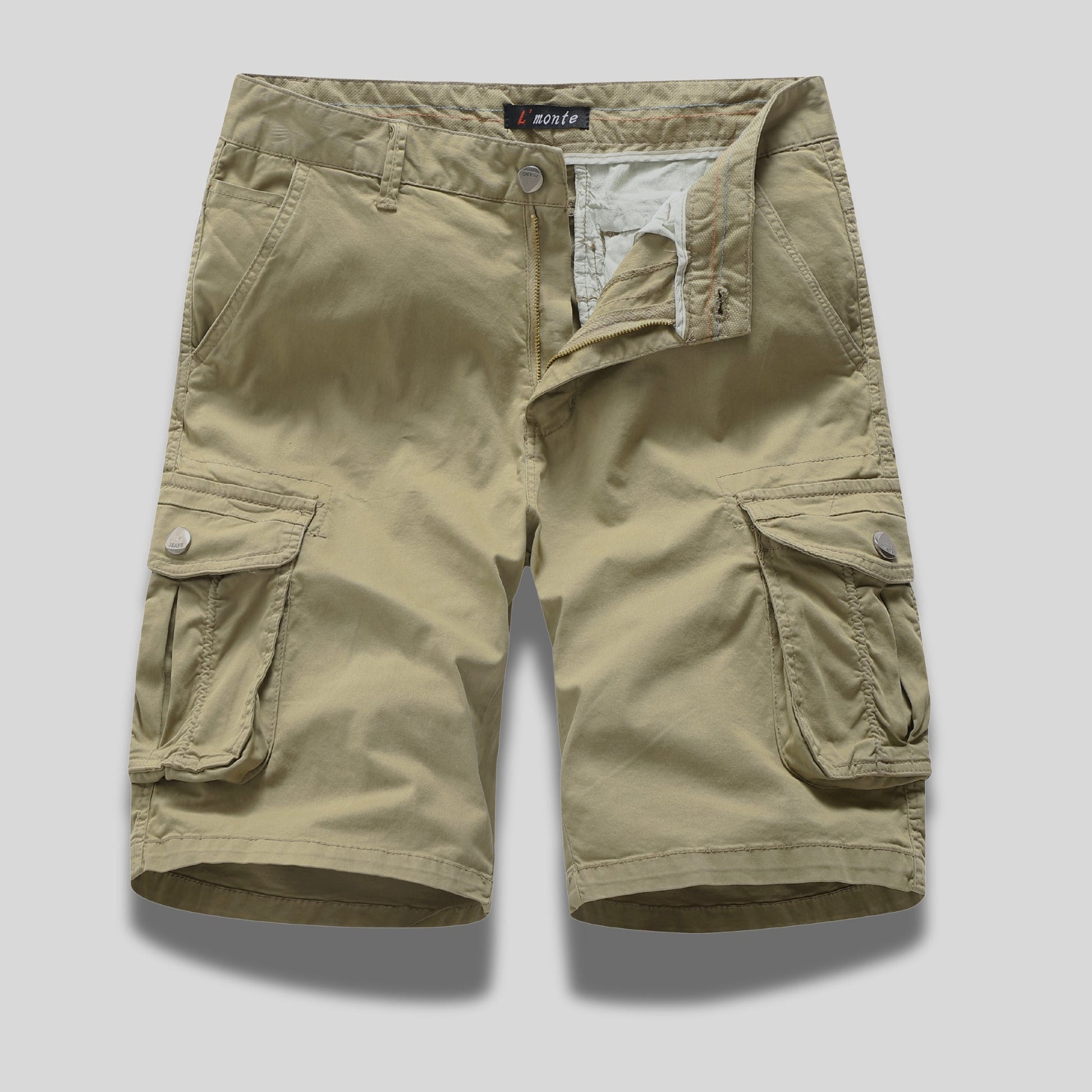 L'MONTE Men's Imported Cotton Khaki Casual Shorts My Store