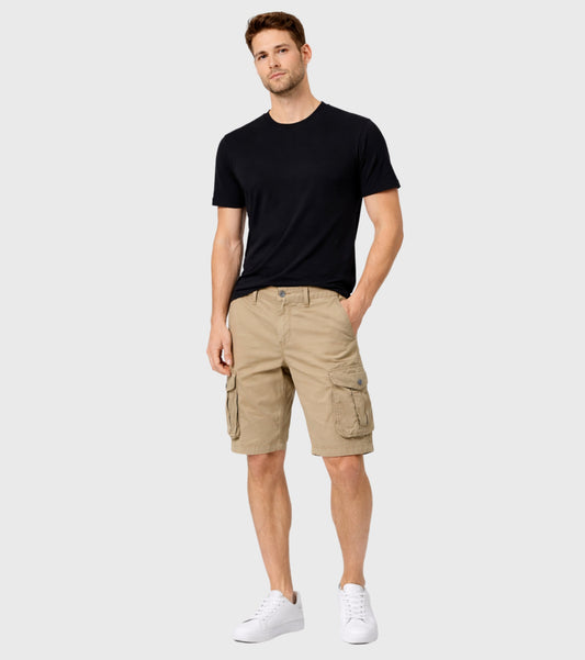 L'MONTE Imported Men's Khaki Slim Fit Cotton Cargo Shorts – Lightweight Casual Multi Pocket Summer Wear My Store