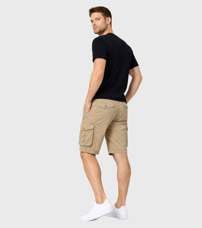 L'MONTE Imported Men's Khaki Slim Fit Cotton Cargo Shorts – Lightweight Casual Multi Pocket Summer Wear My Store