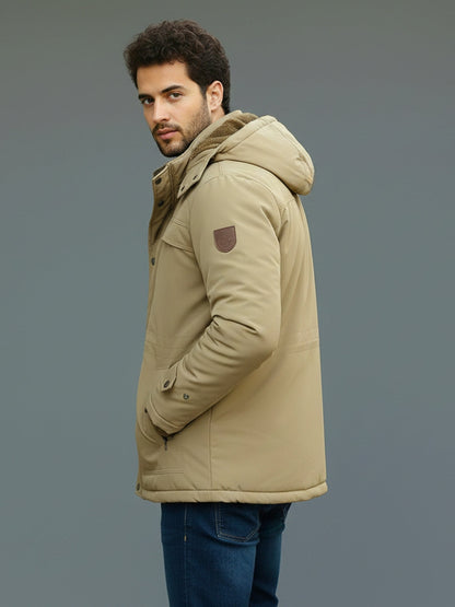L'MONTE Men's Khaki Heavy-Duty Parka Jacket My Store