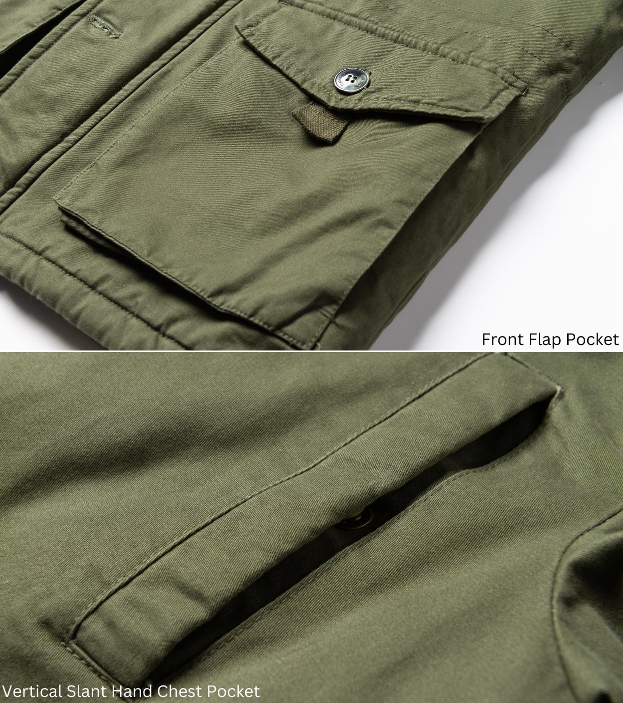 L'MONTE Men's Khaki Fleece-Lined Jacket With Detachable Hood My Store