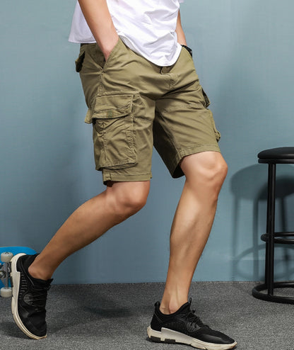L'MONTE Imported Men's Cotton Casual Khaki Cargo Shorts My Store