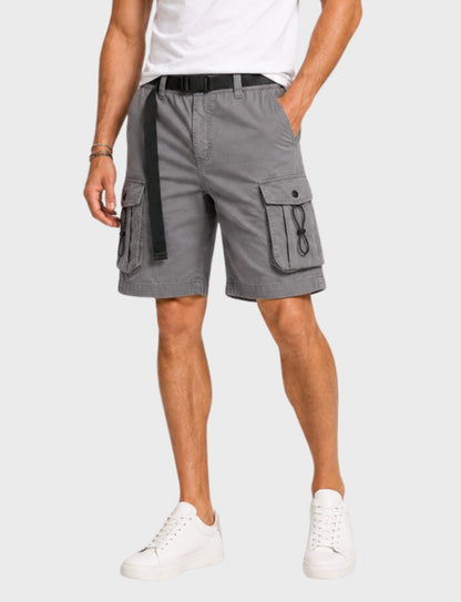 L'MONTE  Imported  Men's Multi Pocket Grey Cargo Shorts My Store