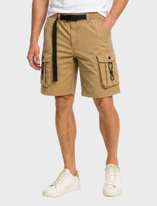L'MONTE  Imported  Men's Multi Pocket Khaki Cargo Shorts My Store