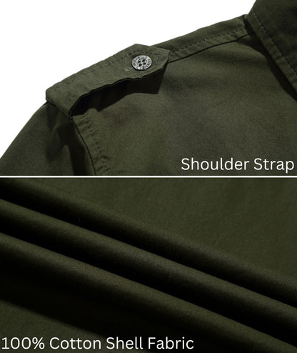 L'MONTE Men's Full Sleeves Cargo Shirts for Men(SHILMF8521) My Store