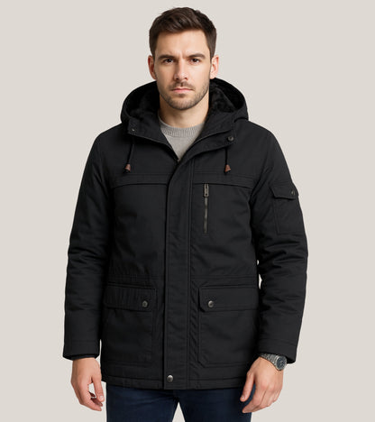 L'MONTE Men's Black Heavy-Duty Winter Jacket My Store