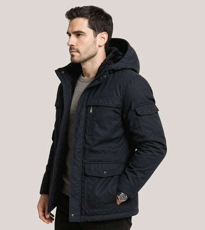 L'MONTE Men's Black Heavy-Duty Winter Jacket My Store