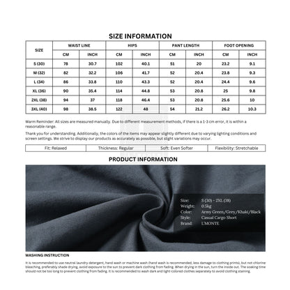 L'MONTE Men's Imported Cotton Grey Casual Shorts My Store