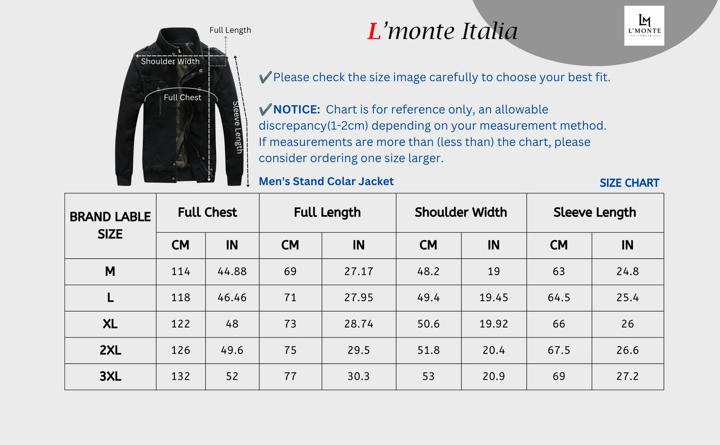 L'MONTE Men's Black Casual Bomber Jacket My Store