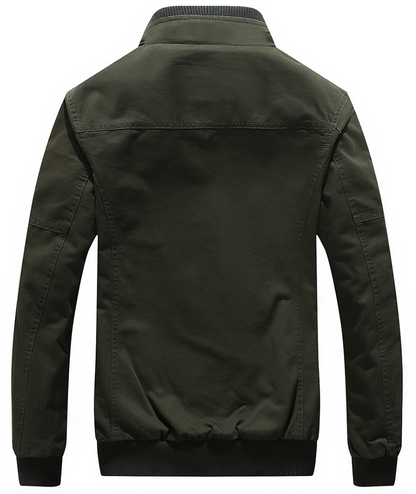 L'MONTE Men's Black Casual Bomber Jacket My Store