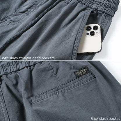 L'MONTE Imported Men's  Grey Cotton Cargo Shorts My Store