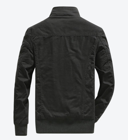 L'MONTE Men's Black Military-Style Cargo Winter Jacket My Store