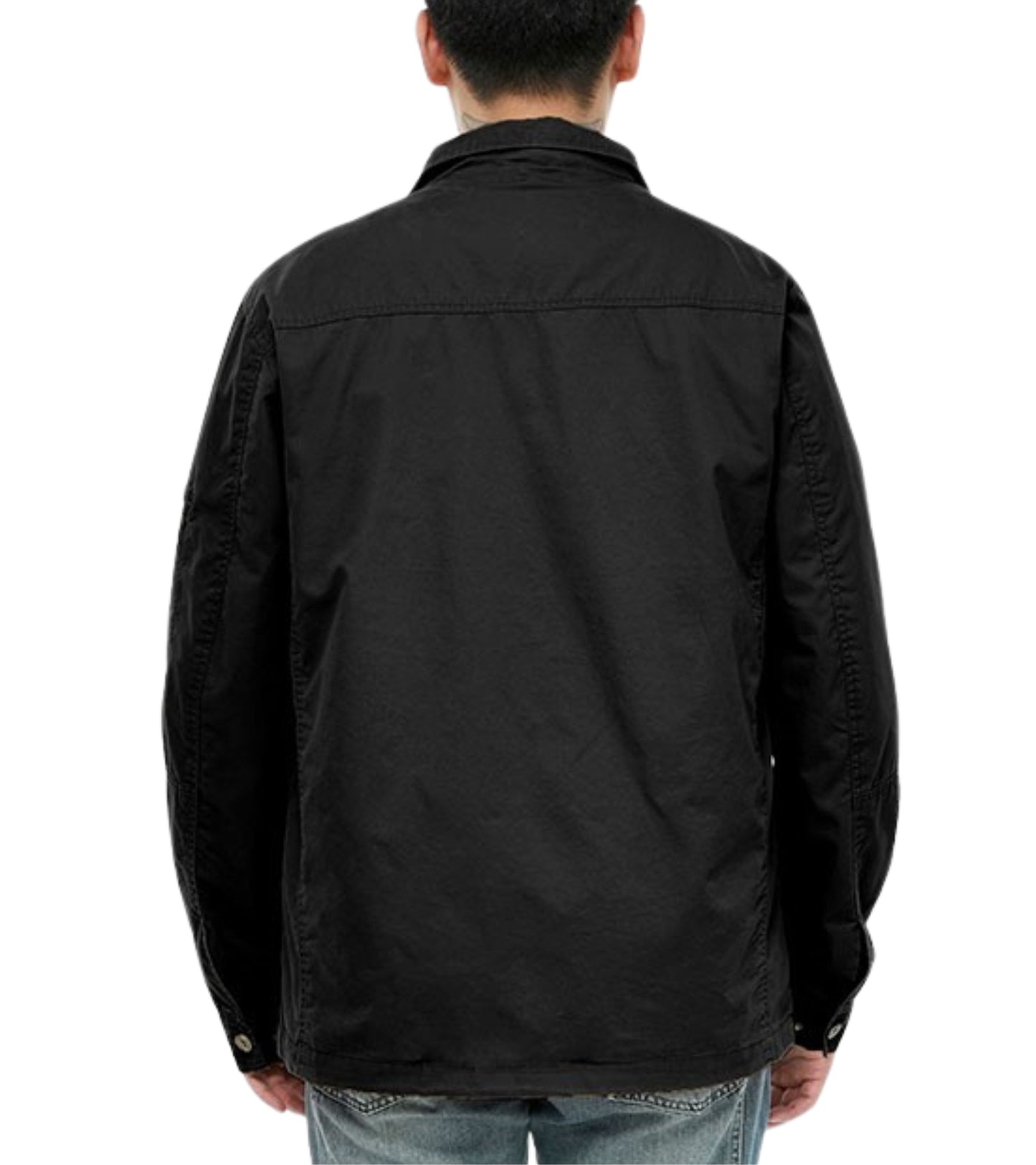 L'MONTE Men's Cotton Black Jacket For Mild Winter My Store