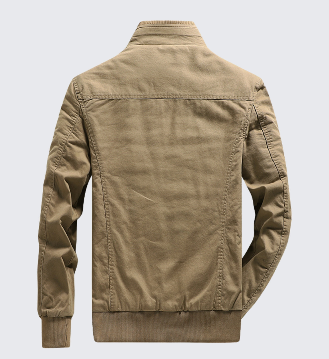 L'MONTE Men's Khaki Military-Style Cargo Winter Jacket My Store