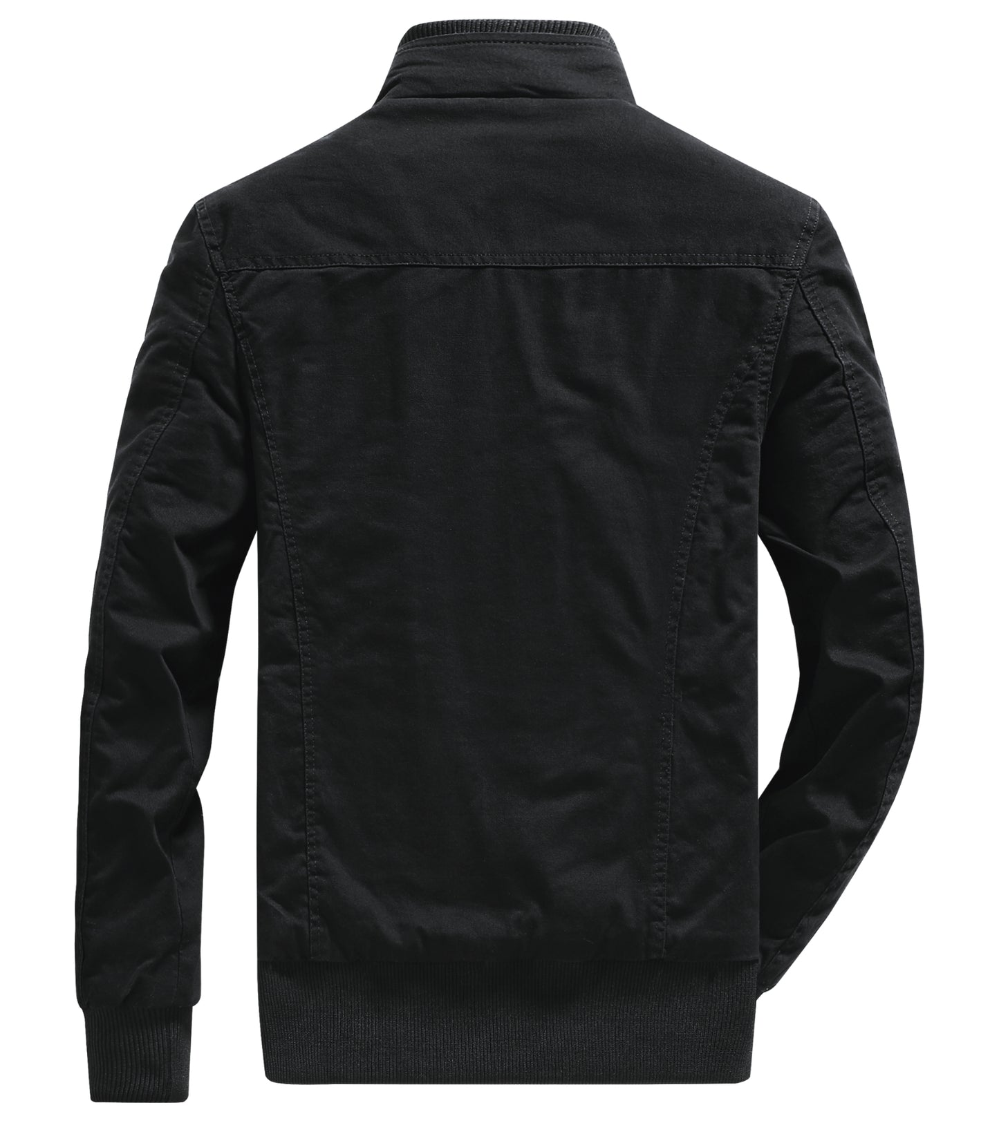 L'MONTE Men's Black Military Style Cargo Cotton Jacket My Store