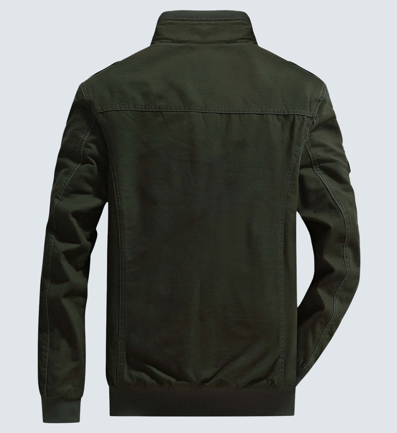 L'MONTE Men's Military-Style Army Green Cargo Jacket For Mild Winter My Store