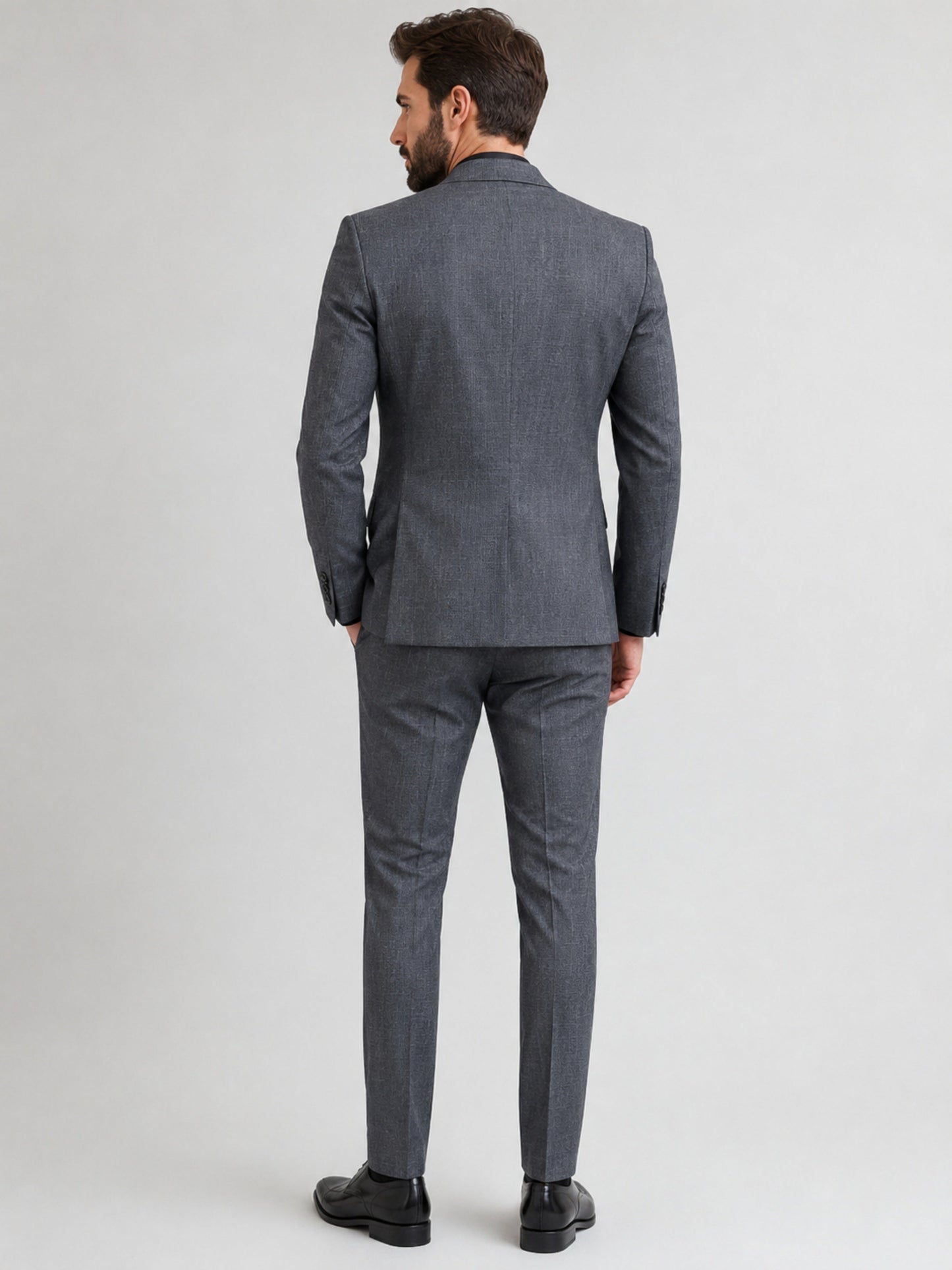 L'MONTE Imported 2 Piece Suit Blazer for Men Formal Slim Fit with One Button Closure Coat(92025) My Store