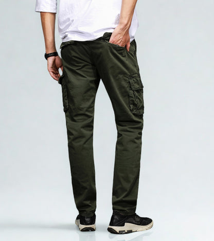 L'MONTE Imported Men's Regular Fit Casual Green Cotton Cargo Joggers My Store