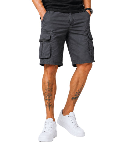 L'MONTE Men's Cotton Casual Elastic Waist Cargo Shorts My Store