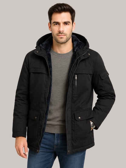 L'MONTE Men's Black Heavy-Duty Winter Jacket My Store