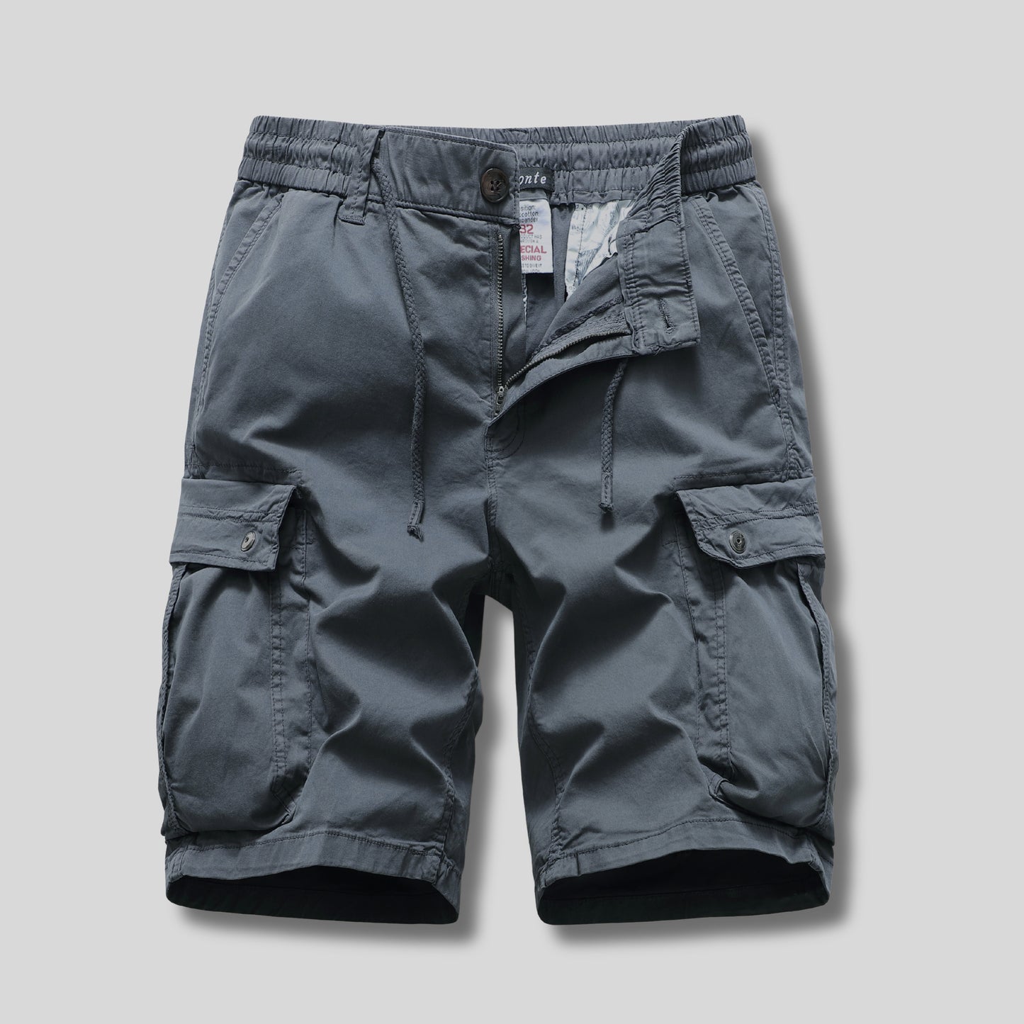 L'MONTE Imported Men's  Grey Cotton Cargo Shorts My Store