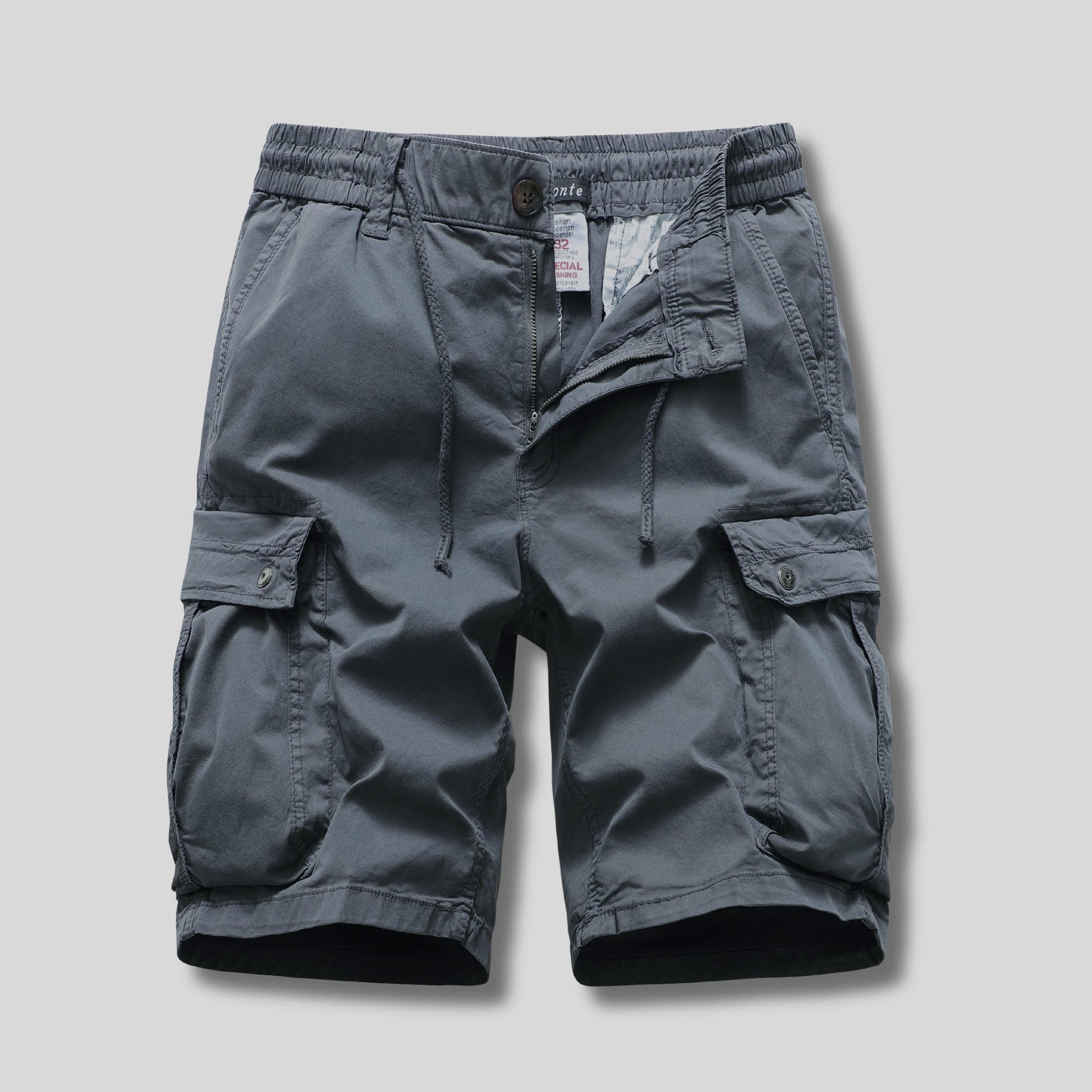 L'MONTE Imported Men's  Grey Cotton Cargo Shorts My Store
