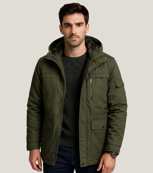 L'MONTE Men's Army Green Heavy-Duty Winter Jacket My Store
