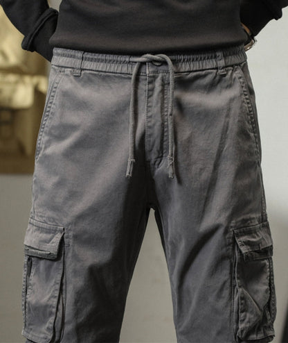 L'MONTE Imported Men's Slim Fit Casual Grey Cotton Cargo Joggers My Store