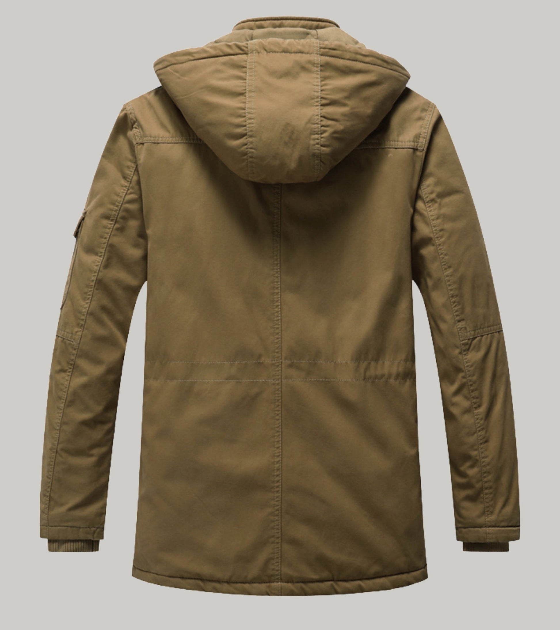 L'MONTE Men's Khaki Heavy-Duty Winter Jacket My Store