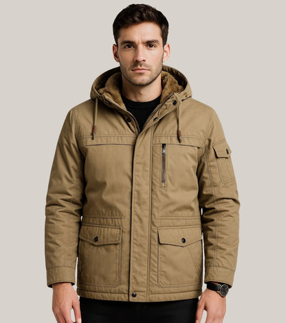 L'MONTE Men's Khaki Heavy-Duty Winter Jacket My Store
