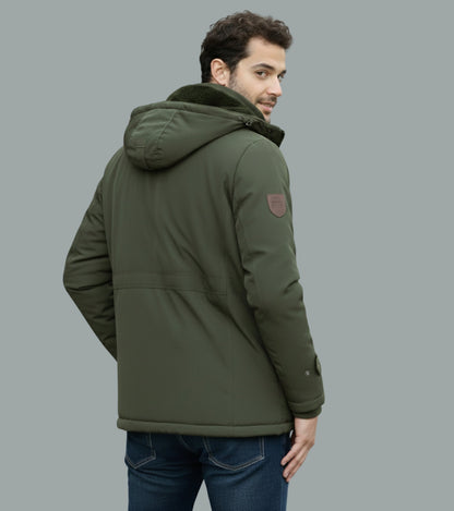 L'MONTE Men's Army Green Heavy-Duty Parka Jacket My Store