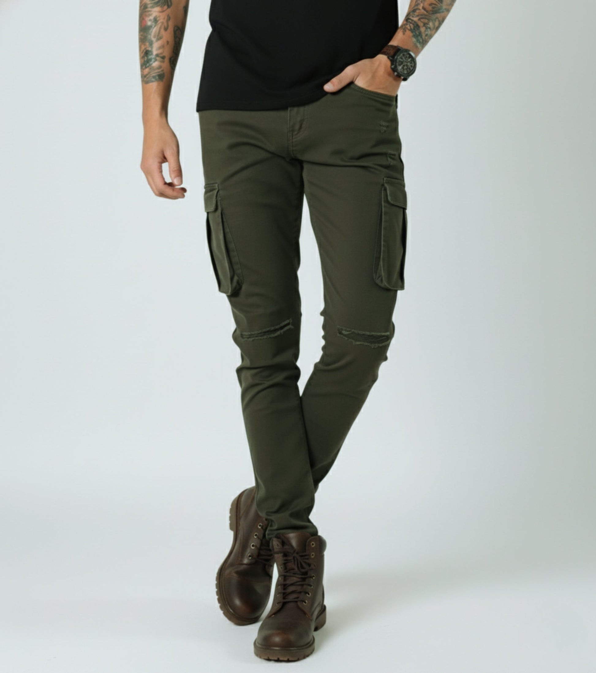 L'MONTE Imported Multi Pockets Cotton Cargo Joggers My Store