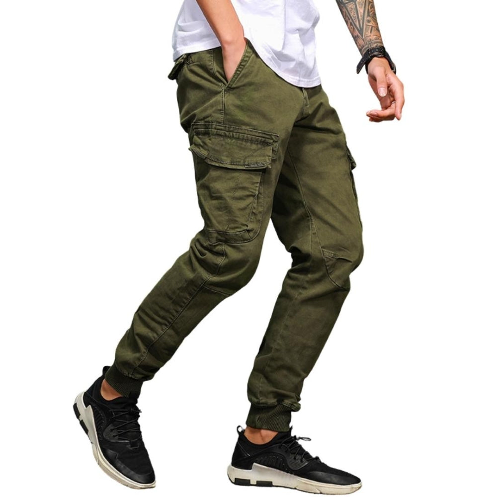 L'MONTE Imported Slim Fit Green Joggers My Store