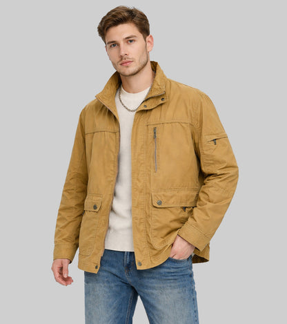 L'MONTE Men's Cotton Yellow Jacket For Mild Winter My Store