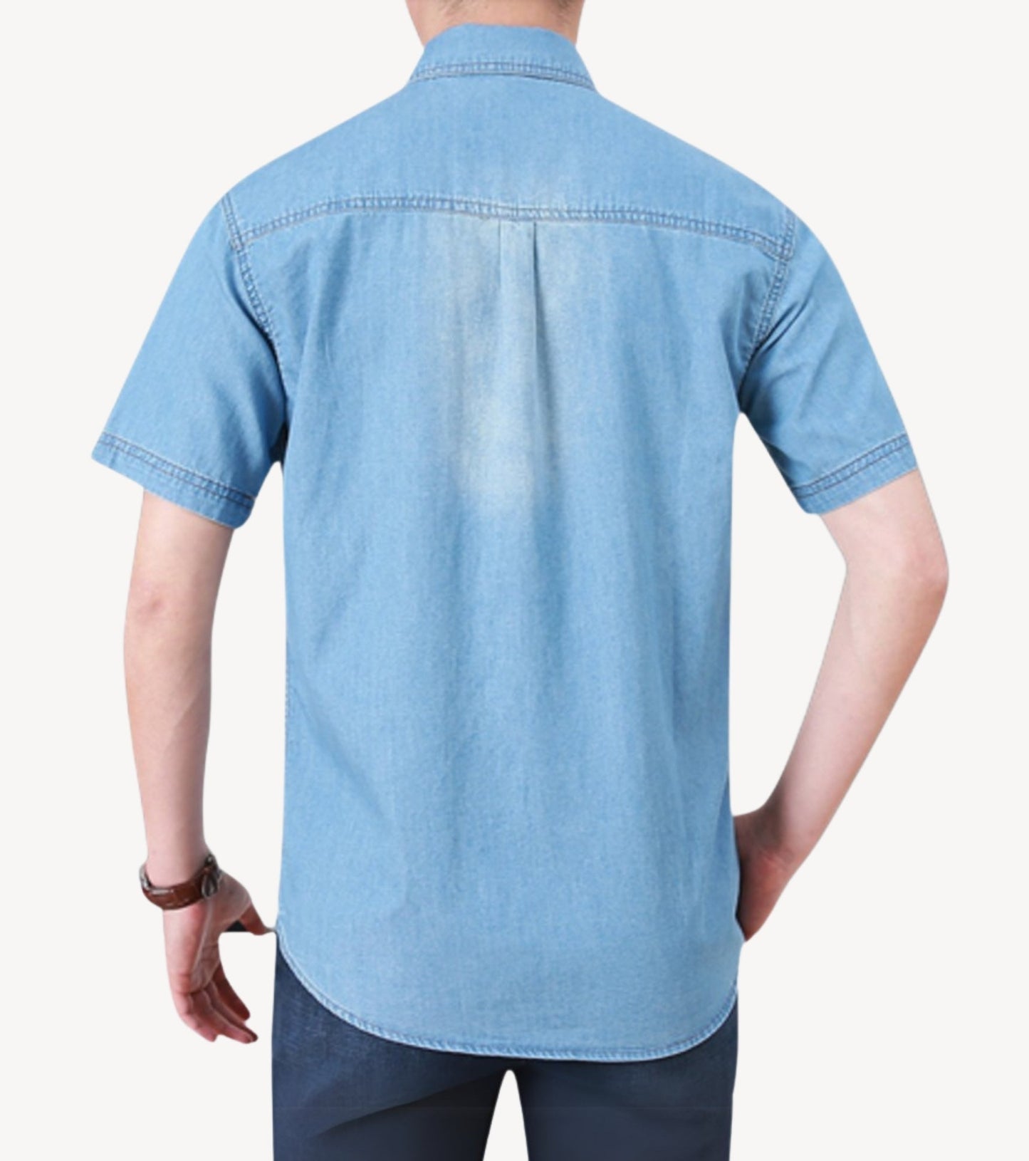 L'MONTE Imported Men's Washed Denim Shirts for Men My Store