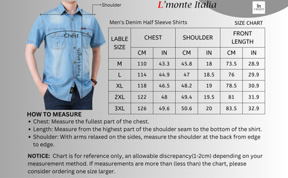 L'MONTE Imported Men's Washed Denim Shirts for Men My Store