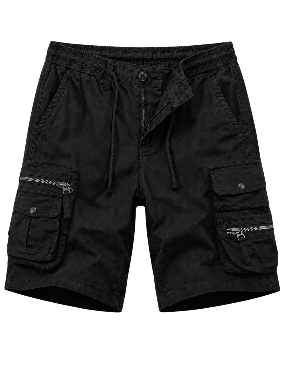 L'MONTE Imported Multi-Pocket Black Cargo Shorts for Men My Store