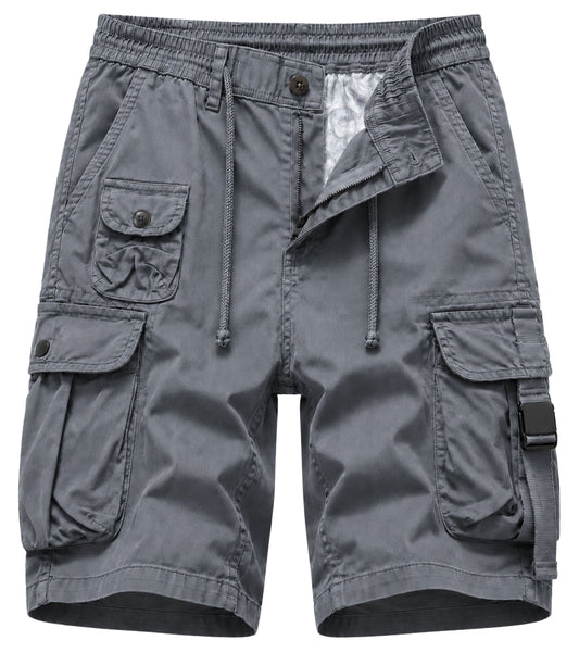 L'MONTE Imported Men's Multi Pocket Grey Cargo Shorts My Store