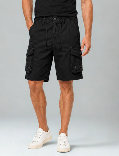 L'MONTE  Imported  Men's Multi Black Pocket Cargo Shorts | Casual Utility Shorts for Men My Store