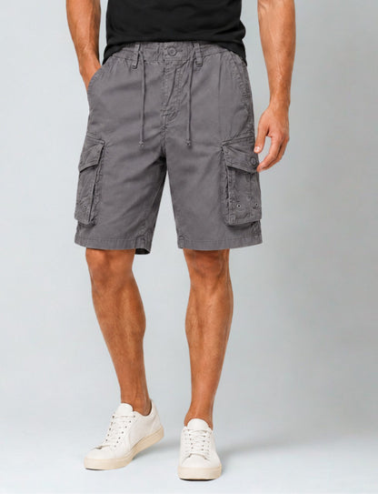 L'MONTE  Imported  Men's Multi Grey Pocket Cargo Shorts | Casual Utility Shorts for Men My Store