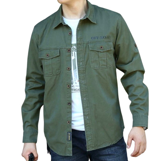 L'MONTE Imported Men's Cotton Green Casual Full Shirts Lmonte International