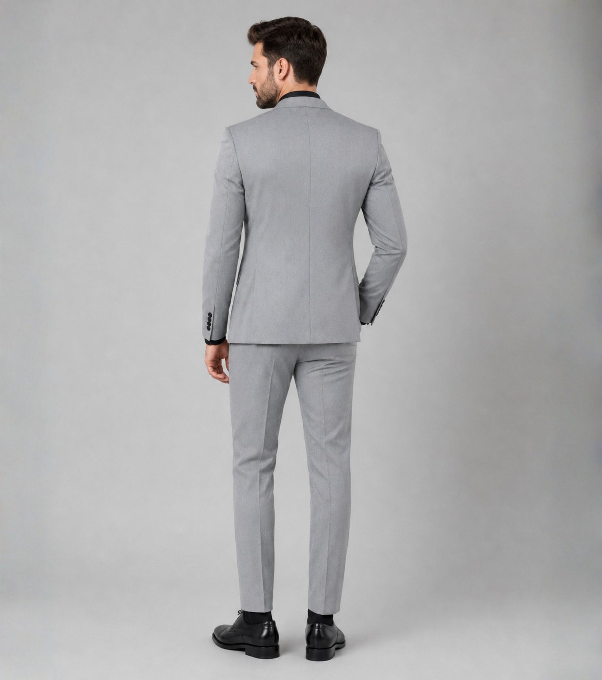 L'MONTE Men's Grey Casual Slim Fit Blazer My Store