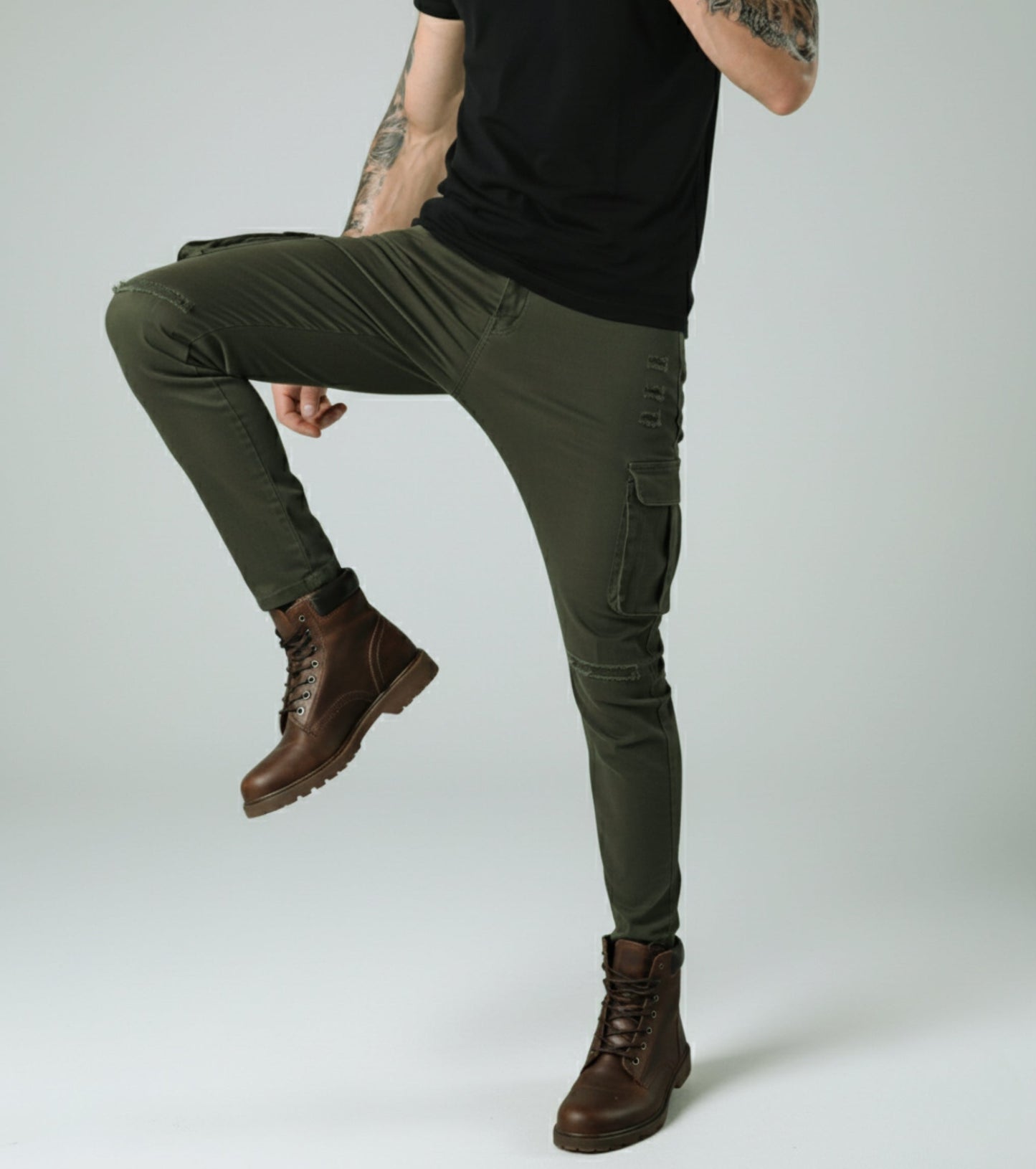 L'MONTE Imported Multi Pockets Cotton Cargo Joggers My Store