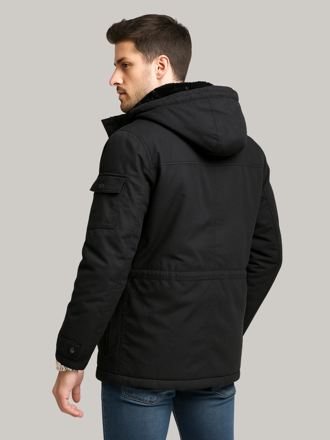 L'MONTE Men's Black Heavy-Duty Winter Jacket My Store