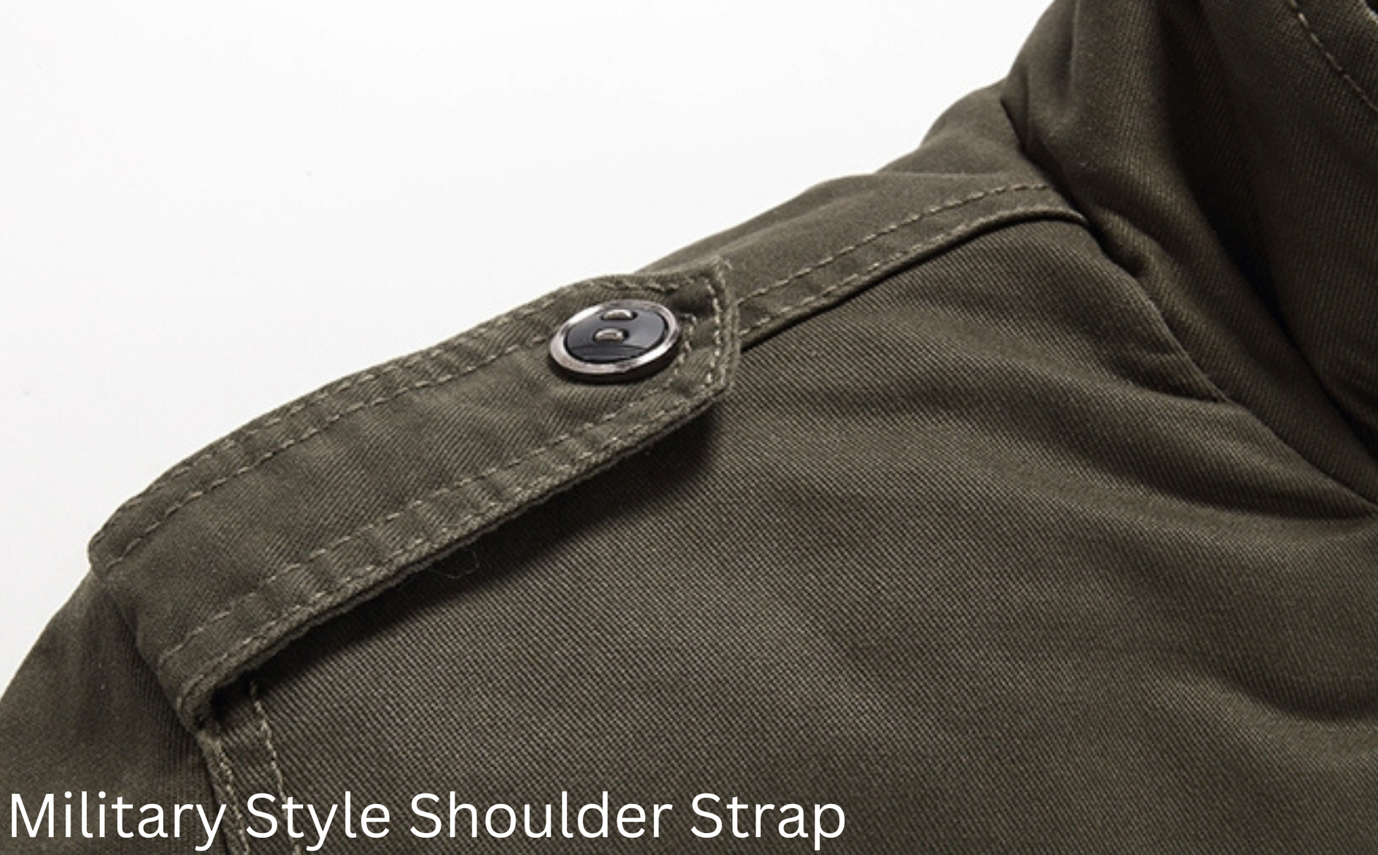 L'MONTE Men's Army Green Fleece-Lined Bomber Jacket My Store